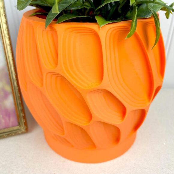 Ringo Planter Pot, Indoor Flower Pot, Tabletop Planter, Organic Texture - Picture 2 of 9